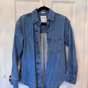 Abercrombie & Fitch Light Blue Denim Shirt